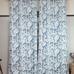 tramb Polyester Abstract 5 ft Light Filtering Eyelet Window Curtain image 1