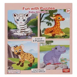 Anindita Toys Fun With Puzzles - Baby Animals image 2
