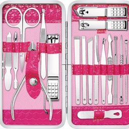 feelhigh 18 In 1 Stainless Steel Manicure Pedicure Set-picture-1