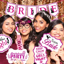 zyozi Bachelorette Party Kit - Bride to be Sash, Banner, Photo Booth Props(Pack of 17) image 5