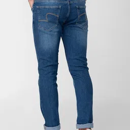 spykar Men Regular Mid Rise Blue Jeans image 3
