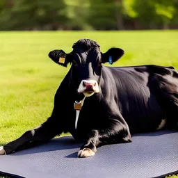 krylon Cow Mat, Feeding Mat,Easy Clean,Waterproof, Raised Edges, Mat for Cows, Buffalo Cow, Dog, Hamster, Guinea Pig, Miniature Pig Pet Mat image 4