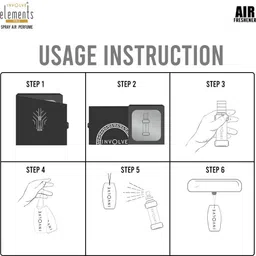 involve Element Pro Silver Sparkle Car Freshener + Microfiber Cotton Cloth Car Freshener Spray image 4