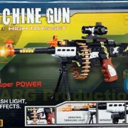 snm97 Musical Army Style Toy Machine 71 CM Long Gun for Kids (Multicolor) Guns & Darts image 3