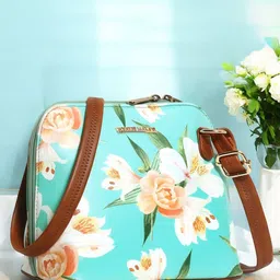 WOMEN MARKS Floral Printed PU Sling Bag-image-31
