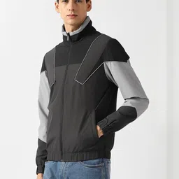 Van Heusen Flex Colourblocked Open Front Jacket image 3