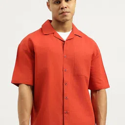 United Colors of Benetton Oversized Fit Resort Collar Cotton Linen Casual Shirt-picture-12