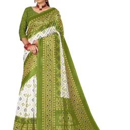 KANOODA Women Woven Design Bhagalpuri Sarees-image-0