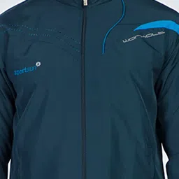SPORT SUN Men Mock Collar Solid Lightweight Sporty Jacket image 2