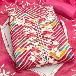 Panzora Printed Unstitched Dress Material image 2