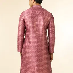 Diwas by Manyavar Men Printed Mandarin Collar Full Sleeves Straight Kurta image 4
