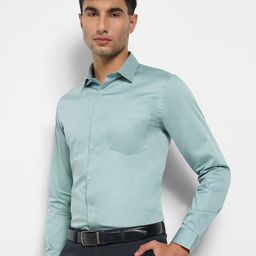 Peregrine by Pantaloons Men Slim Fit Solid Cotton Formal Shirt-picture-39