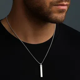 Roadster Silver-Plated Geometric Pendants with Chains-picture-32