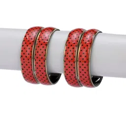 SOMIL Women Set of 2 Traditional Glass Bangles image 2