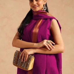 Anouk Women Regular Pure Cotton Kurta with Trousers & With Dupatta-picture-23