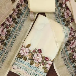 Maroosh Floral Printed Linen Unstitched Dress Material-picture-20