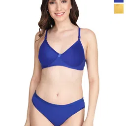 Liigne Women Pack Of 2 Non Padded Bra Lingerie Sets-picture-32