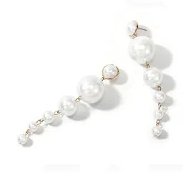 Celestique Pearls Beaded Spherical Drop Earrings image 4