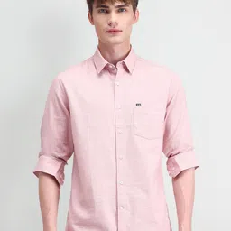 Arrow Sport Men Comfort Spread Collar Textured Cotton Slim Fit Casual Shirt-picture-20
