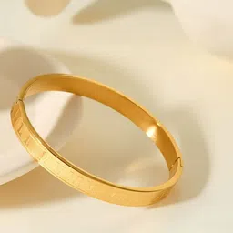 FIMBUL Unisex Antique Gold-Plated Cuff Bracelet-picture-22