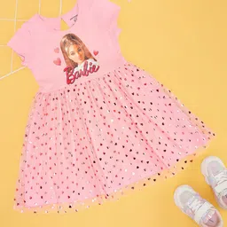 Pantaloons Junior Girls Pure cotton Fit & Flare Dress-picture-37