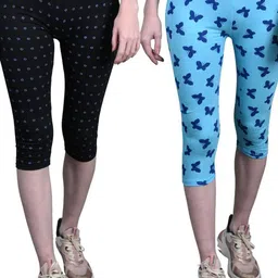 Tik Tok WEARS Girls Multicoloured Cotton Capris-image-53