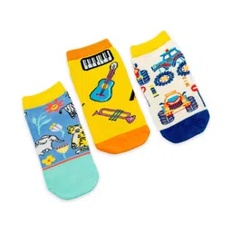 NEONERA Kids Pack of 3 Ankle Length Socks-picture-39