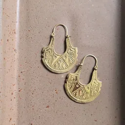 Studio Anviksha Contemporary Shaped Hoop Earrings image 3