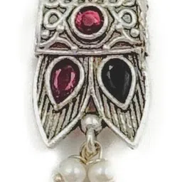 NAMAN ARTS Stone-Studded & Beaded Jewellery Set image 2