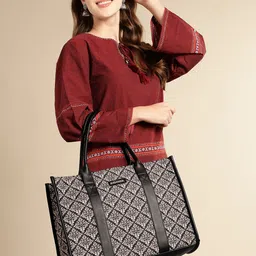 Anouk Indie Floral Printed Laptop Shoulder Bag - Up to 14 inch-picture-29