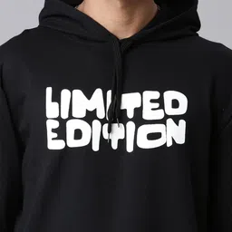LEWEL Men Printed Hooded Sweatshirt image 3