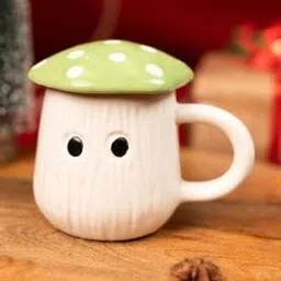 ArteCasa Red & Green Natural Elements Textured Ceramic Glossy Mugs Set of Cups and Mugs-picture-15