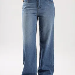 zayla Women Jean Flared High-Rise Light Fade Jeans-picture-49