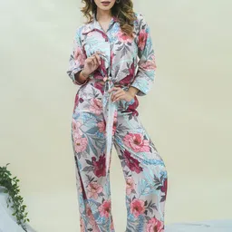 GO BOUJEE Printed Top & Palazzos Co-Ords Set-image-76