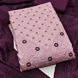 Maroosh Floral Embroidered Sequinned Unstitched Dress Material-picture-41