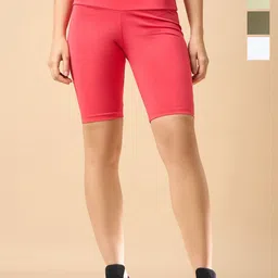 COLOR CAPITAL Women Pack of 4 Ankle-Length Fly Dry Cycling Shorts-image-94