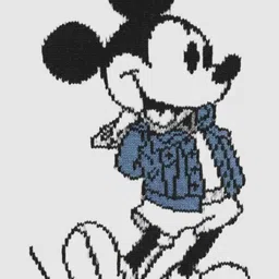 GAP Boys Grey Mickey Mouse Print Crew Neck Pullover image 2