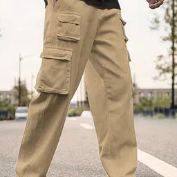 WINSUNITY Men Mid Rise Easy Wash Cargos Trousers-picture-28