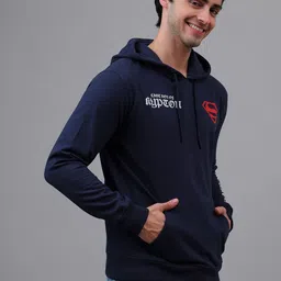 Free Authority Superman Printed Hooded Sweatshirts image 2