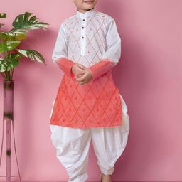 NFC CREATION Boys Ethnic Motifs Embroidered Regular Thread Work Kurta with Patiala-picture-20