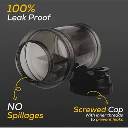 ADRENEX Black Single Plastic Solid Water Bottle image 5