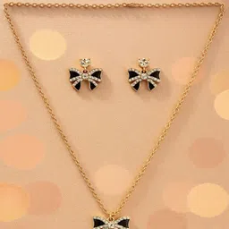 Jewelz Gold-Plated Stones Studded Jewellery Set-picture-24