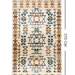 Sapana Carpet-Mats Cream-Coloured Bohemian No Shredding Polyester Carpet image 3