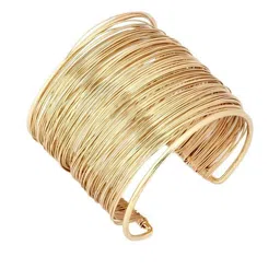 DENICRAAS Gold-Plated Layered Cuff Bracelet image 1