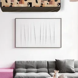 The Furnishing Tree Beige Printed Air Conditioner Cover image 3