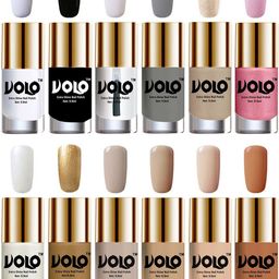 VOLO Set of 12 Luxury Super Shine Vibrant Shades Nail Polish-9ml Each-Combo No-346-picture-43