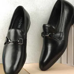 Mochi Men Leather Formal Loafers Shoes-picture-20