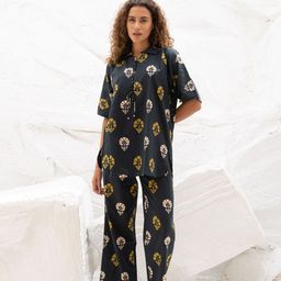 SANSKRUTIHOMES Printed Pure Cotton Tunic & Trousers Co-Ords-picture-7