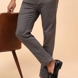 Cantabil Men Comfort Easy Wash Trousers-picture-34