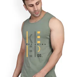 SLOWLORIS Pack Of 2 Printed Bio-Wash Cotton Basic Innervests image 3